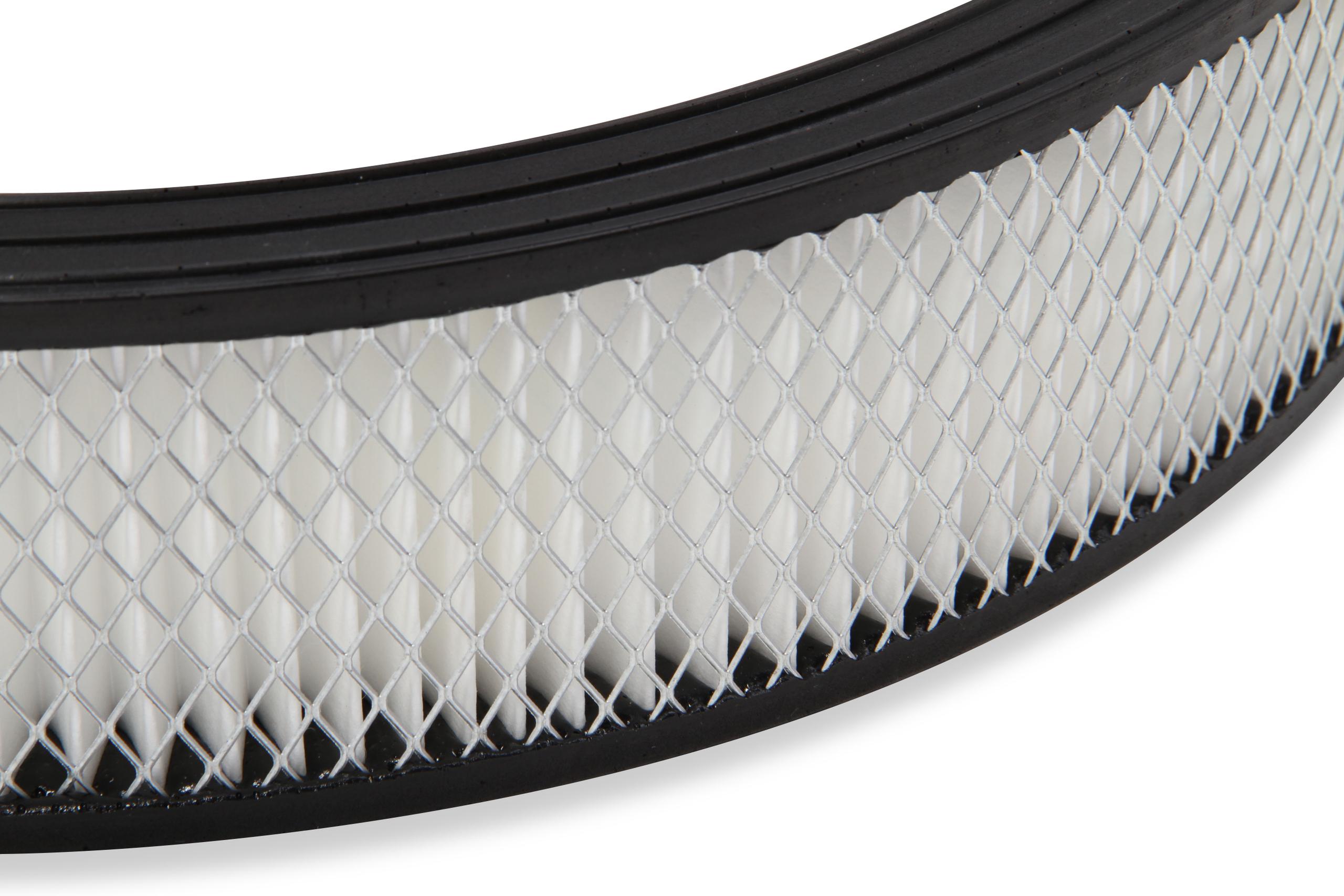 Holley 4500 drop-base air cleaner black w/3" paper filter.  - 120-4635