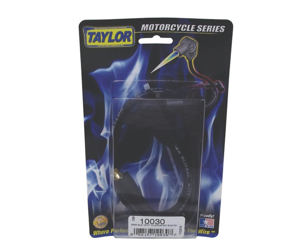 TAYLOR CABLE 8mm Spiro-Pro black 16/7in custom MC 90 Spark Plug Wires - 10030