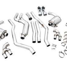 AWE Non-Resonated Touring Edition Exhaust for G20 M340i - Chrome Silver Tips (2019+ 3 Series) - 3015-42148