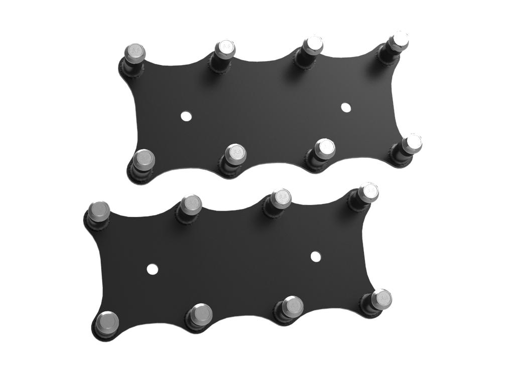 Holley Igntion Coil Remote Relocation Bracket, Black Finish, Pair.  - 561-128