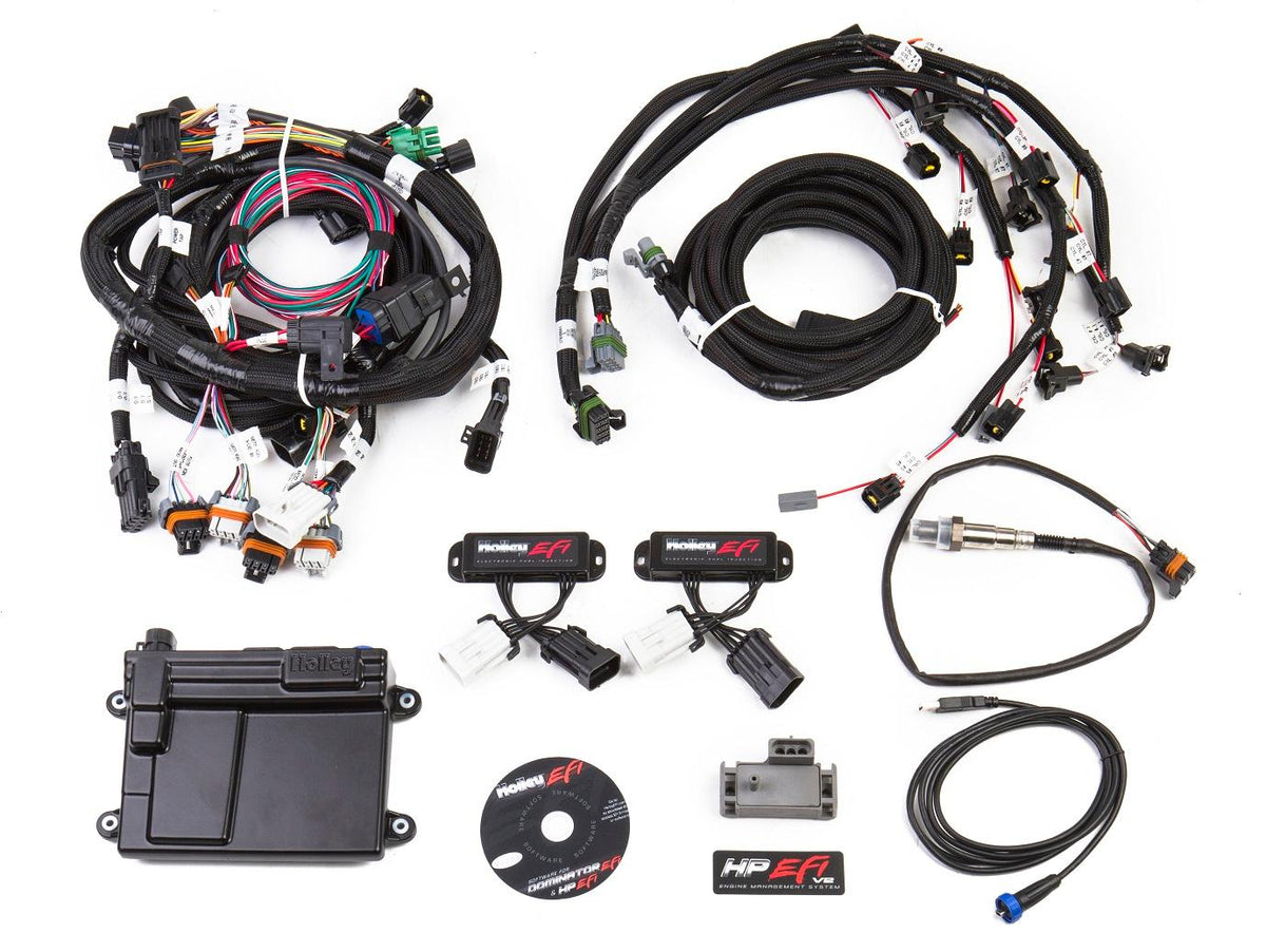 Holley Efi 550-616 2V Ford Modular Efi Kit, Bosch O2, Jetronic Inj