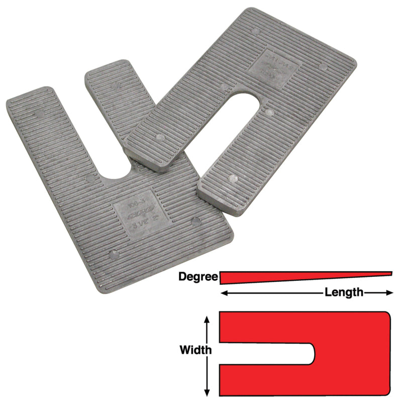 SPC Performance AL Shims 3.5X6.25X2.5 deg.(6)