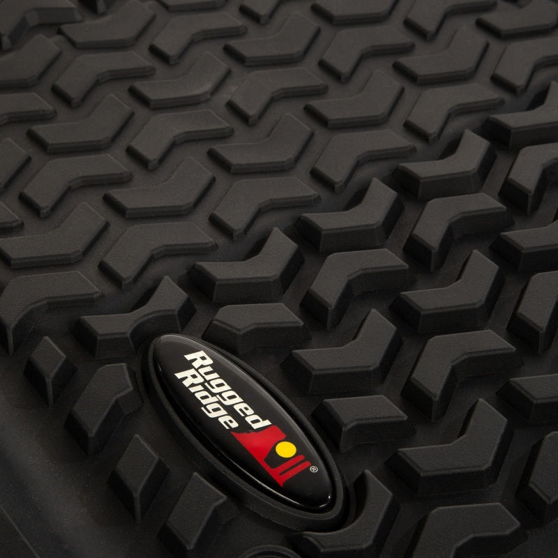 Rugged Ridge Floor Liner Front/Rear/Cargo; Black 2018-2020 Jeep Wrangler Jl 4 Dr - 12988.05