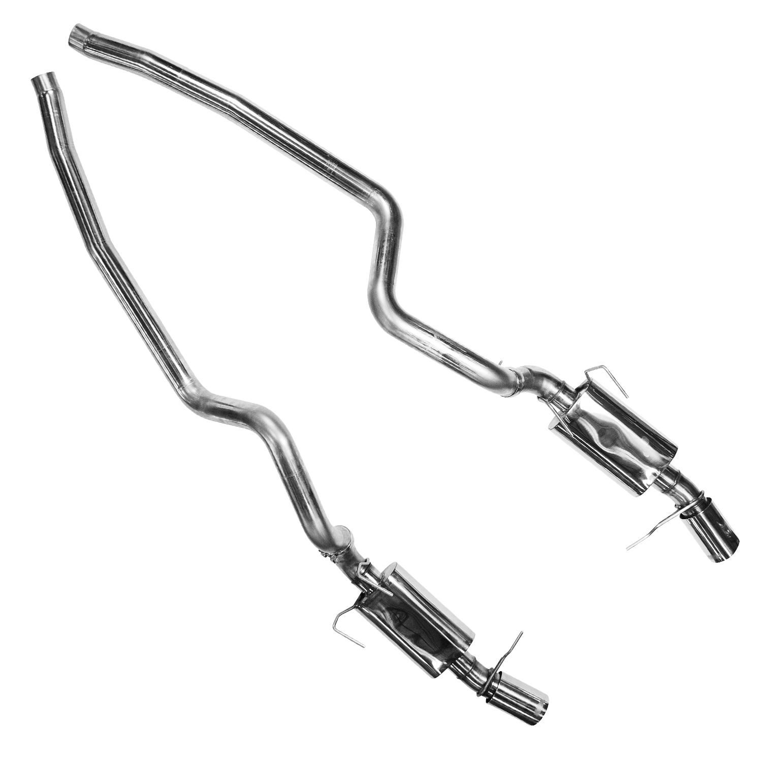 Kooks 3" SS Exhaust w/SS tips. 2005-2009 Mustang GT/GT500 (Requires Kooks X-Pipe) - 11304300