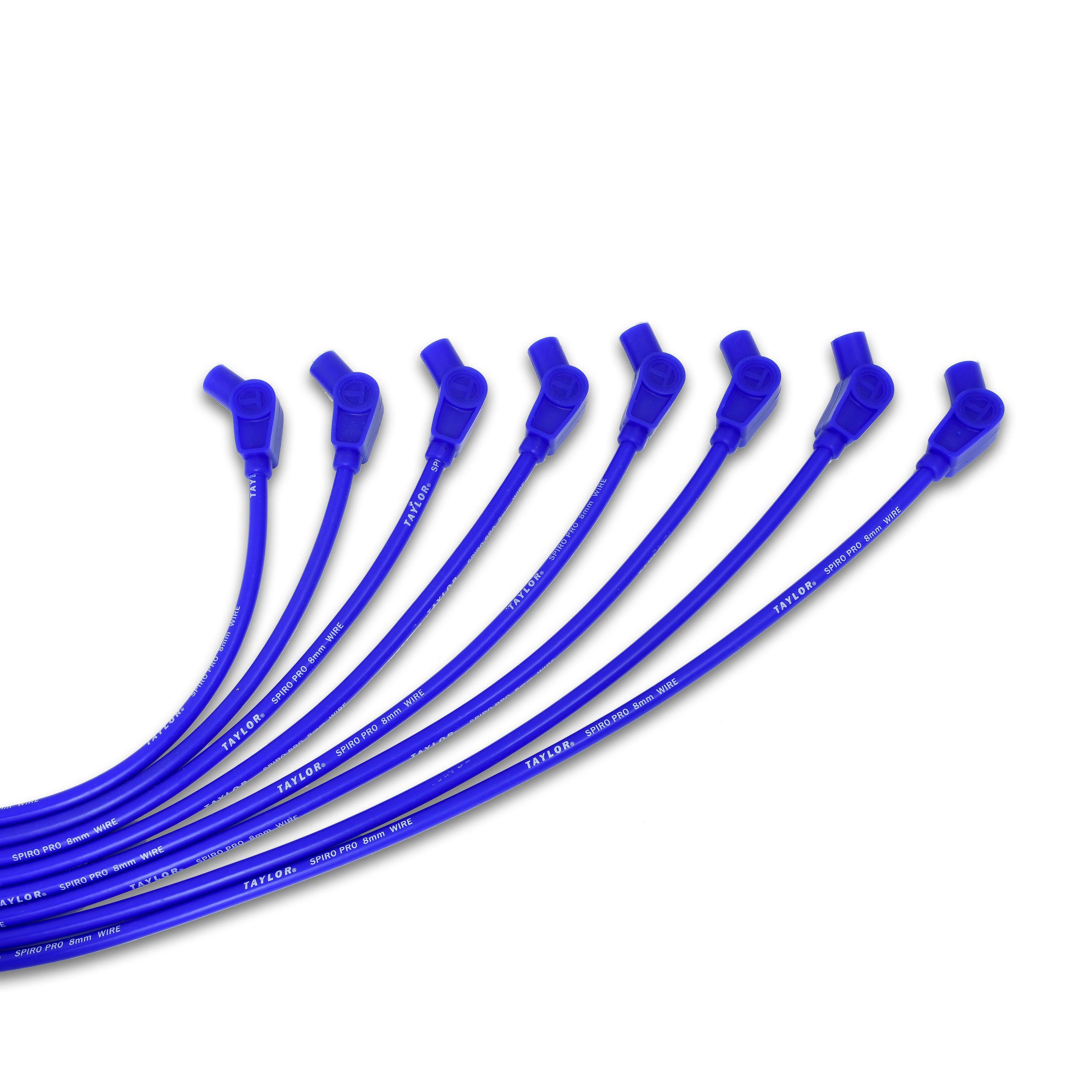 TAYLOR CABLE 8mm Spiro-Pro univ 8 cyl 135 blue - 73653