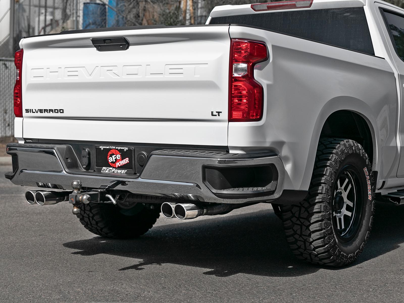 AFE Cat-Back Exhaust System (2019-2020 GM Trucks V6-4.3L/V8-5.3L) - 49-34104-P