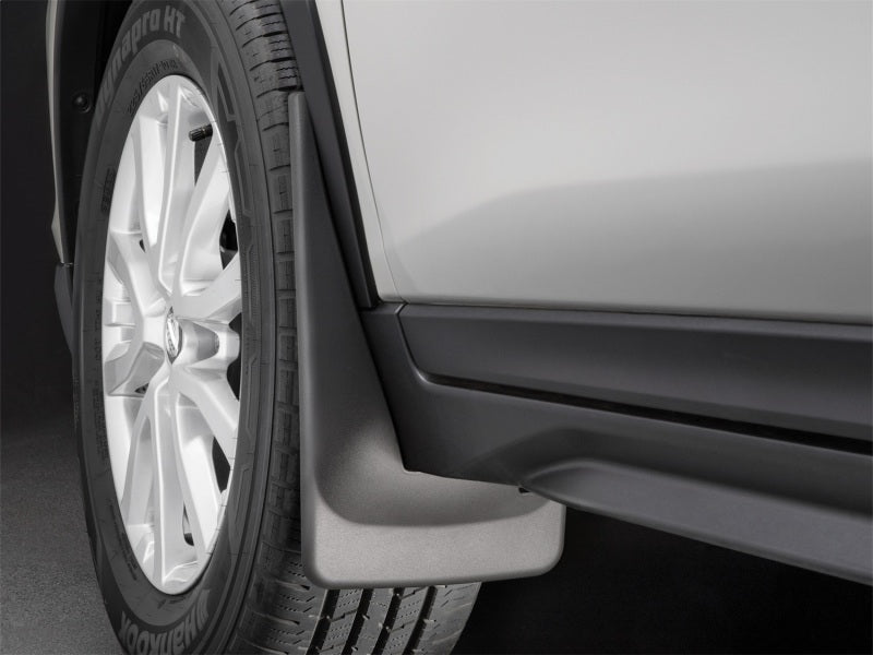 WeatherTech 2014+ Nissan Rogue Front No Drill Mudflaps - Black