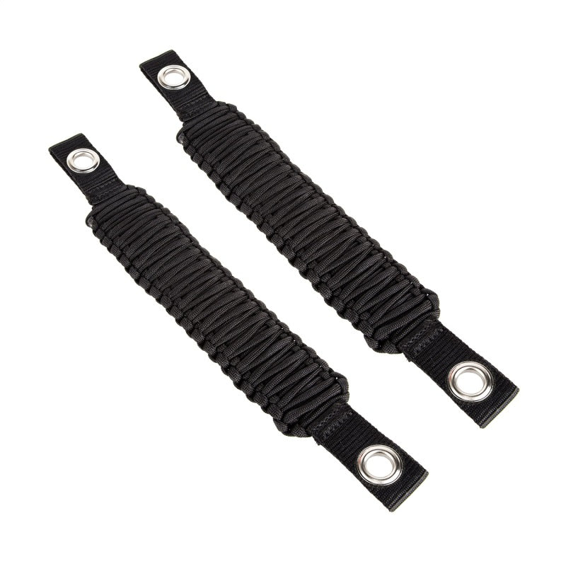 Rugged Ridge Grab Handle Paracord A-Pillar/Seat Mounted Black; 07-18 Wrangler Jk - 13305.82