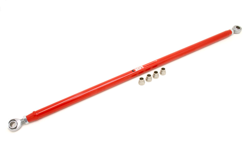 BMR Fabrication Panhard rod, chrome moly, double adjustable, rod ends Red (1982-2002 3rd Gen F-Body) - MPHR003R