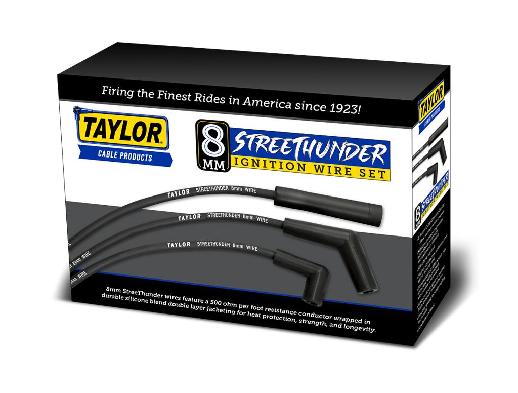 TAYLOR CABLE Streethunder univ 8cyl 180 black - 50055