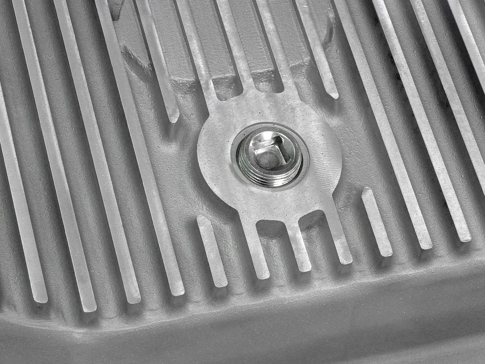 aFe POWER Transmission Pan Raw w/ Machined Fins (2011-2021 F-250 Super Duty, F-250 Super Duty, F-350 Super Duty, F-350 Super Duty) - 46-70180