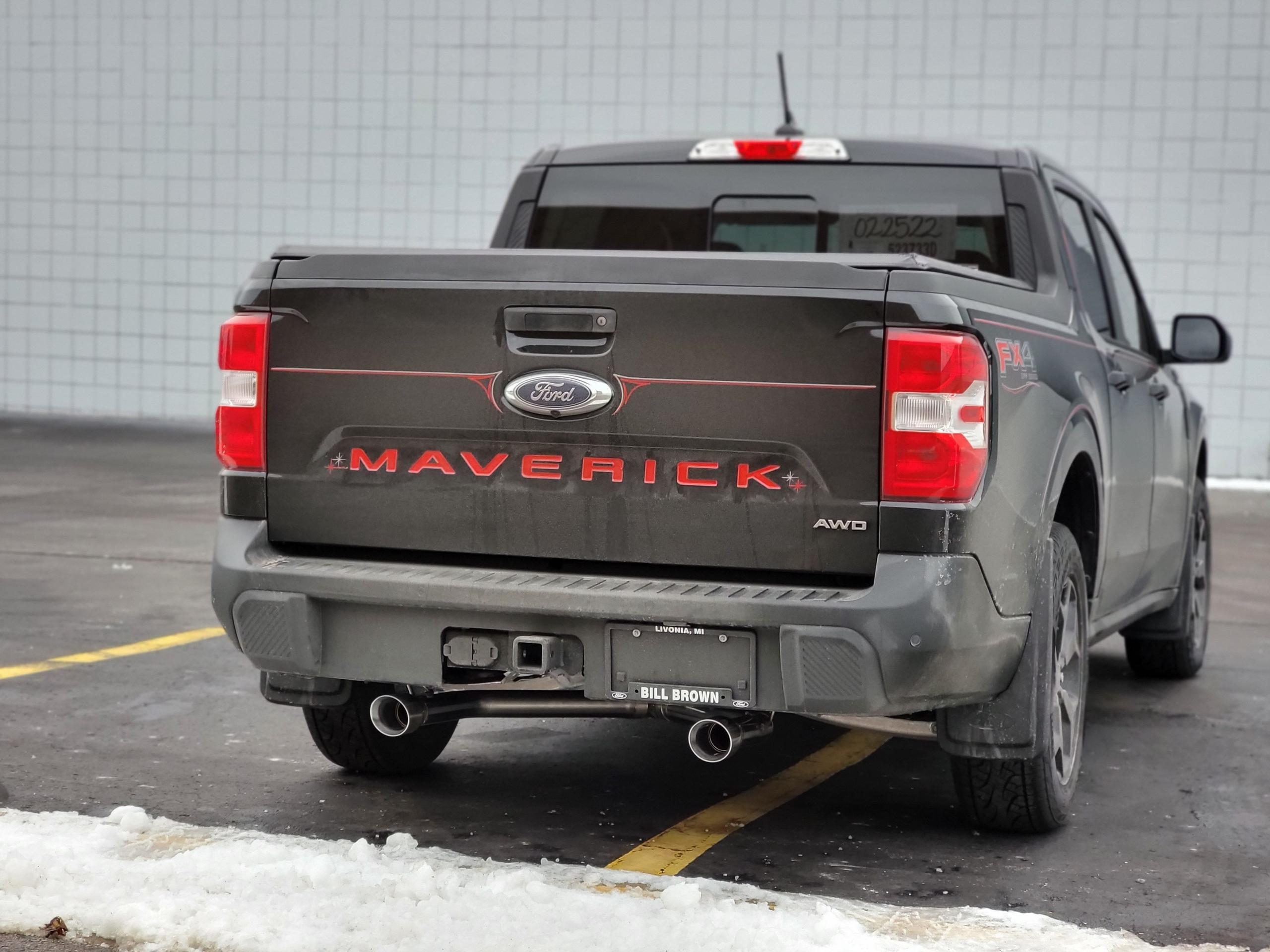 MRT Engineering 2022+ Ford Maverick 2.0L Street Performance Dual Tip Exhaust - Polished - 92W312