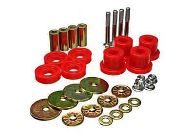 ENERGY SUSPENSION Differential Mount Bushing Set - Front - Red (2007-2020 GMC, Chevrolet, Cadillac Fitment) - 3.1173R