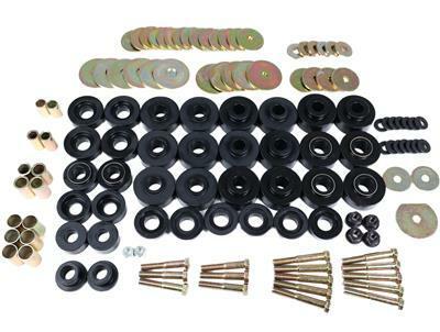 ENERGY SUSPENSION Body Mount Set - Incl. Hardware - Black (1965-1967 Impala, Caprice, Biscayne, Bel Air) - 3.4172G