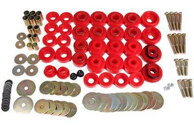 ENERGY SUSPENSION Body Mount Set - Incl. Hardware - Red (1968-1970 Impala, Caprice, Biscayne, Bel Air) - 3.4173R