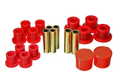 ENERGY SUSPENSION Leaf Spring Bushing Set - Red - Rear - w/2.25 in. O.D. Main Eye and 9/16 in. Rear Spring Eye Bolt (1998-2011 Ranger, Ranger XLT, Ranger XL, Ranger EV, Ranger Edge) - 4.2156R