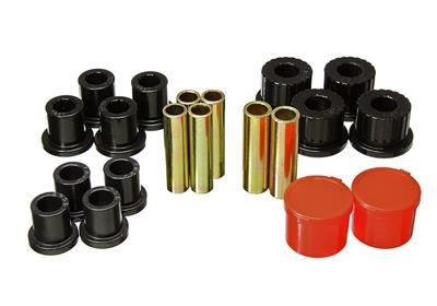 ENERGY SUSPENSION Leaf Spring Bushing Set - Black - Rear - w/2.35 in. O.D. Main Eye and 9/16 in. Rear Spring Eye Bolt (1998-2011 Ranger, Ranger XLT, Ranger XL, Ranger EV, Ranger Edge) - 4.2158G