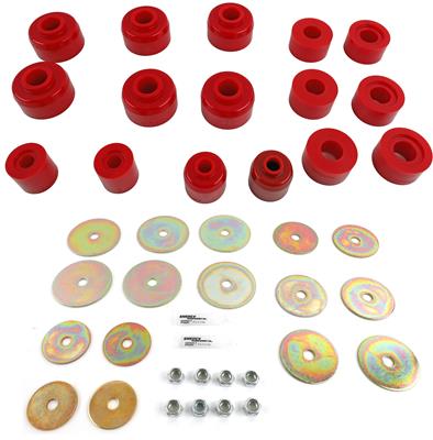 ENERGY SUSPENSION Body Mount Set - Red (2003-2021 Land Cruiser, 4Runner) - 8.4114R