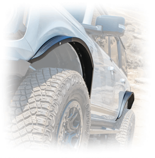 Turn Offroad Fender Flares Kit w/ Marker Lights (2021-2025 Ford Bronco) - FD2-M1
