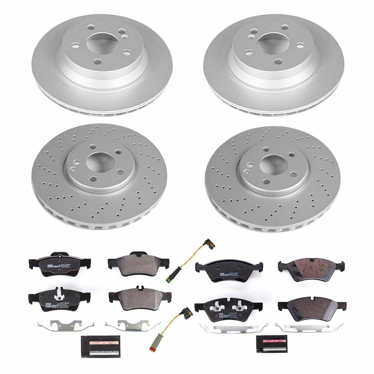 Power Stop 2006 Mercedes-Benz E500 Front & Rear Euro-Stop Brake Kit - ESK4516