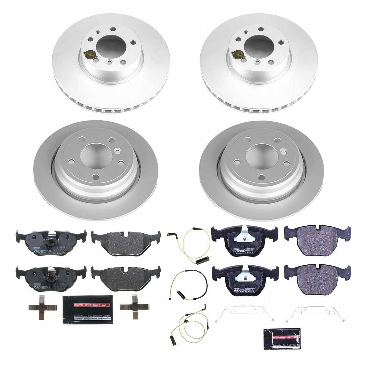 Power Stop 97-00 BMW 540i Front & Rear Euro-Stop Brake Kit - ESK505