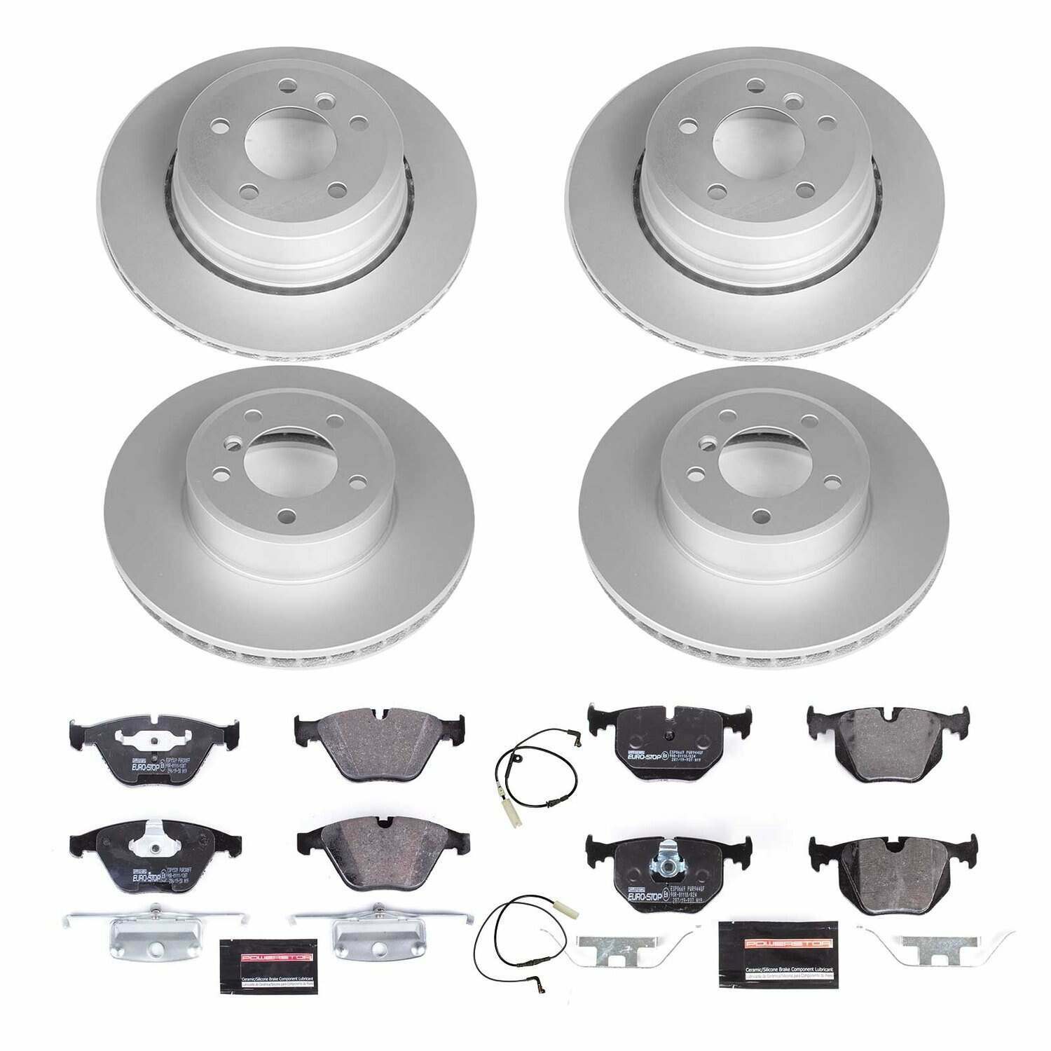 Power Stop 06-07 BMW 530xi Front & Rear Euro-Stop Brake Kit - ESK5440