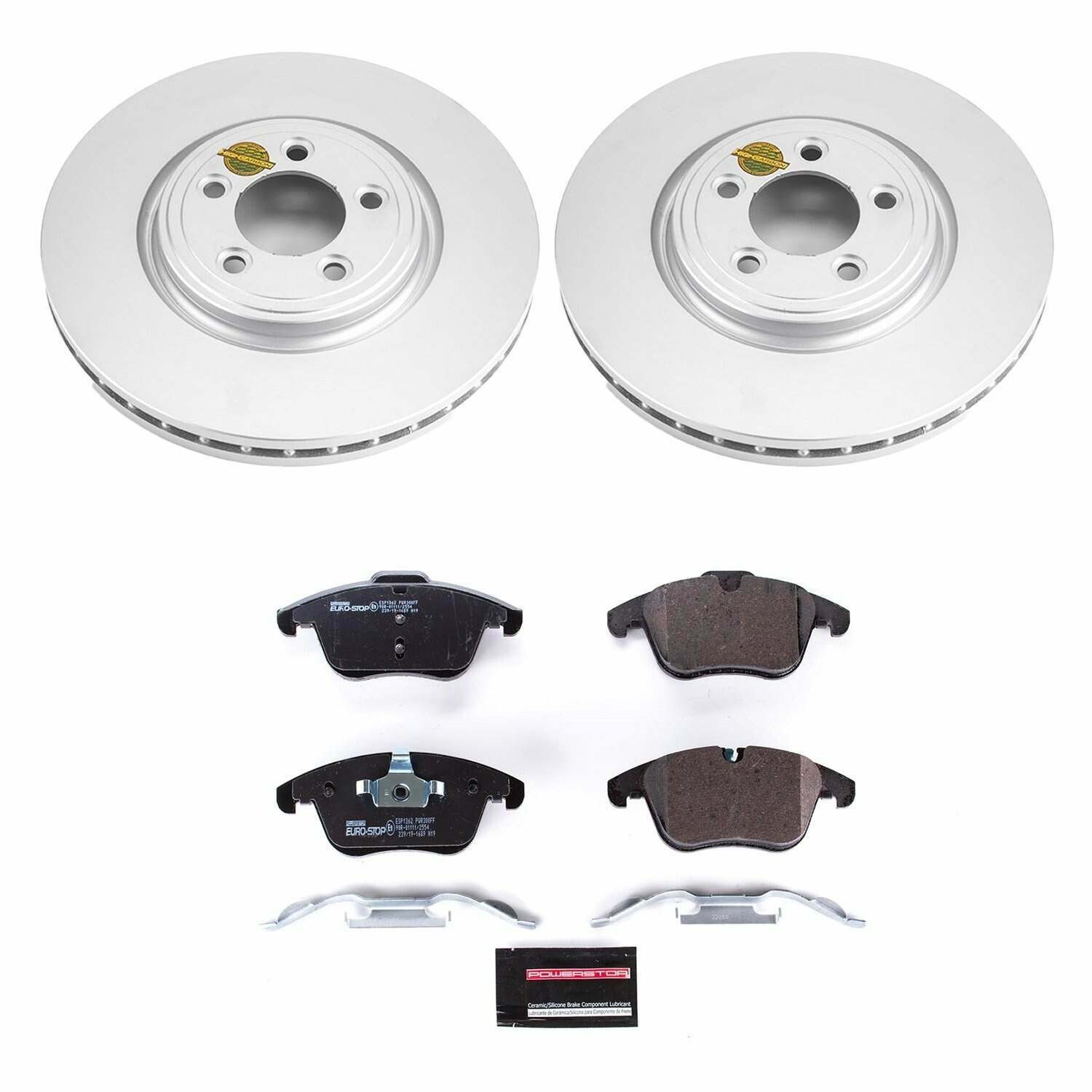 Power Stop 06-08 Jaguar S-Type Front Euro-Stop Brake Kit - ESK5636