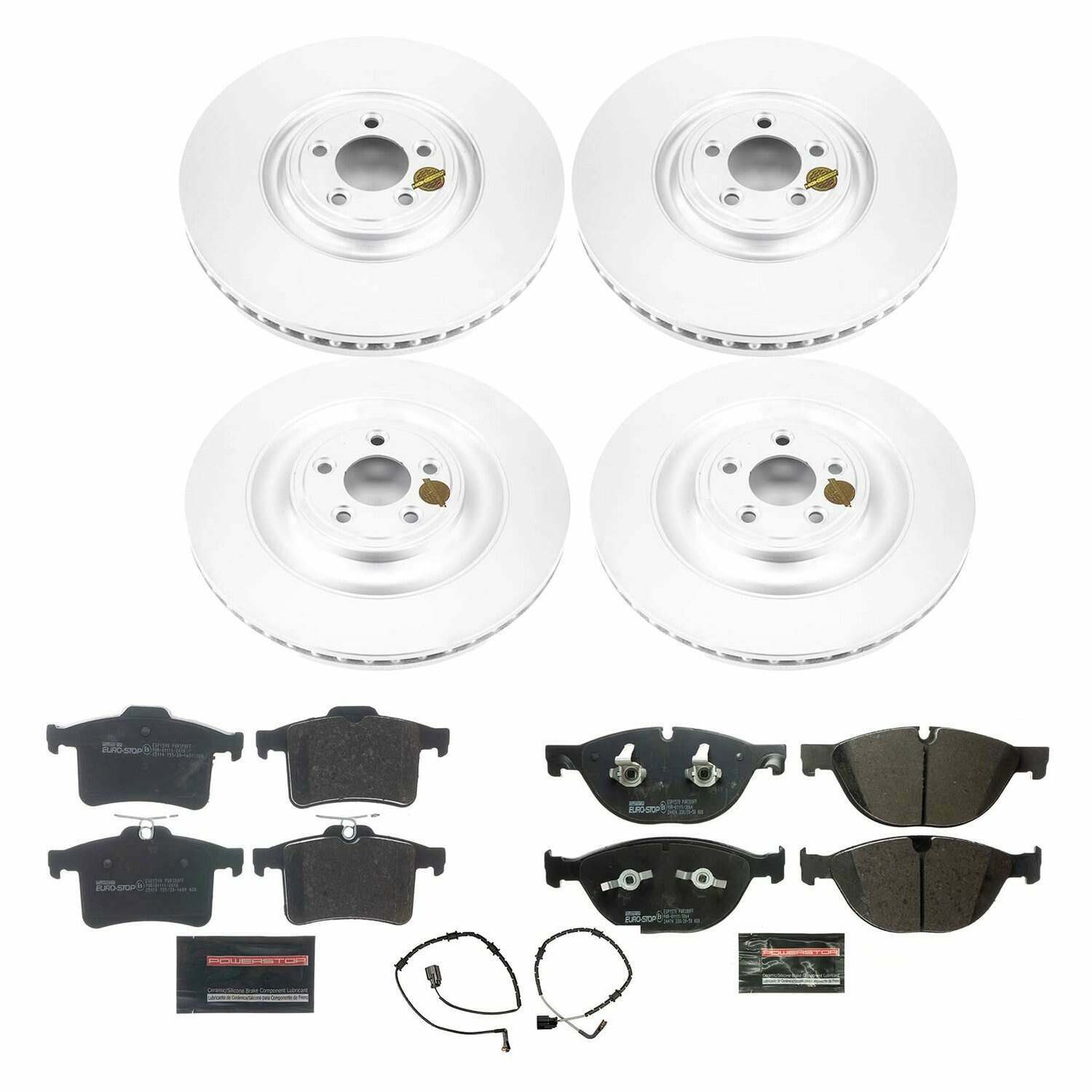 Power Stop 2010 Jaguar XKR Front and Rear Eurostop Brake Kit - ESK5648