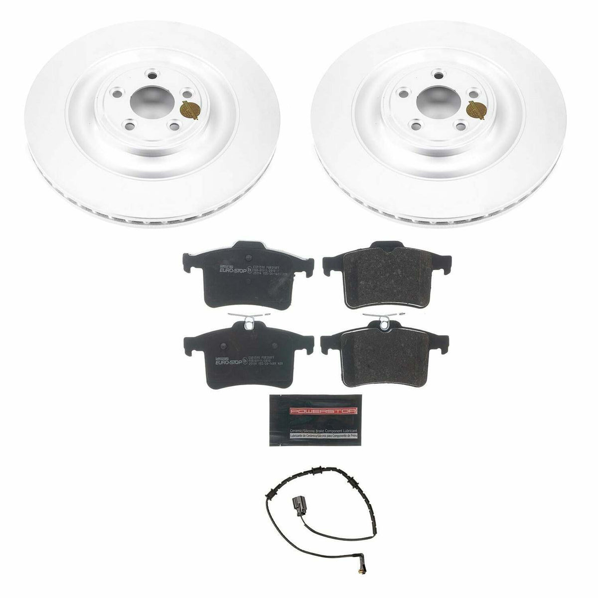 Power Stop 10-15 Jaguar XF Rear Euro-Stop Brake Kit - ESK5649