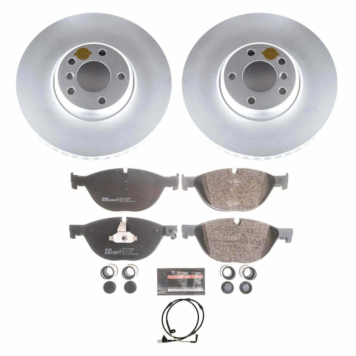 Power Stop 10-17 BMW 535i GT Front Euro-Stop Brake Kit - ESK6026