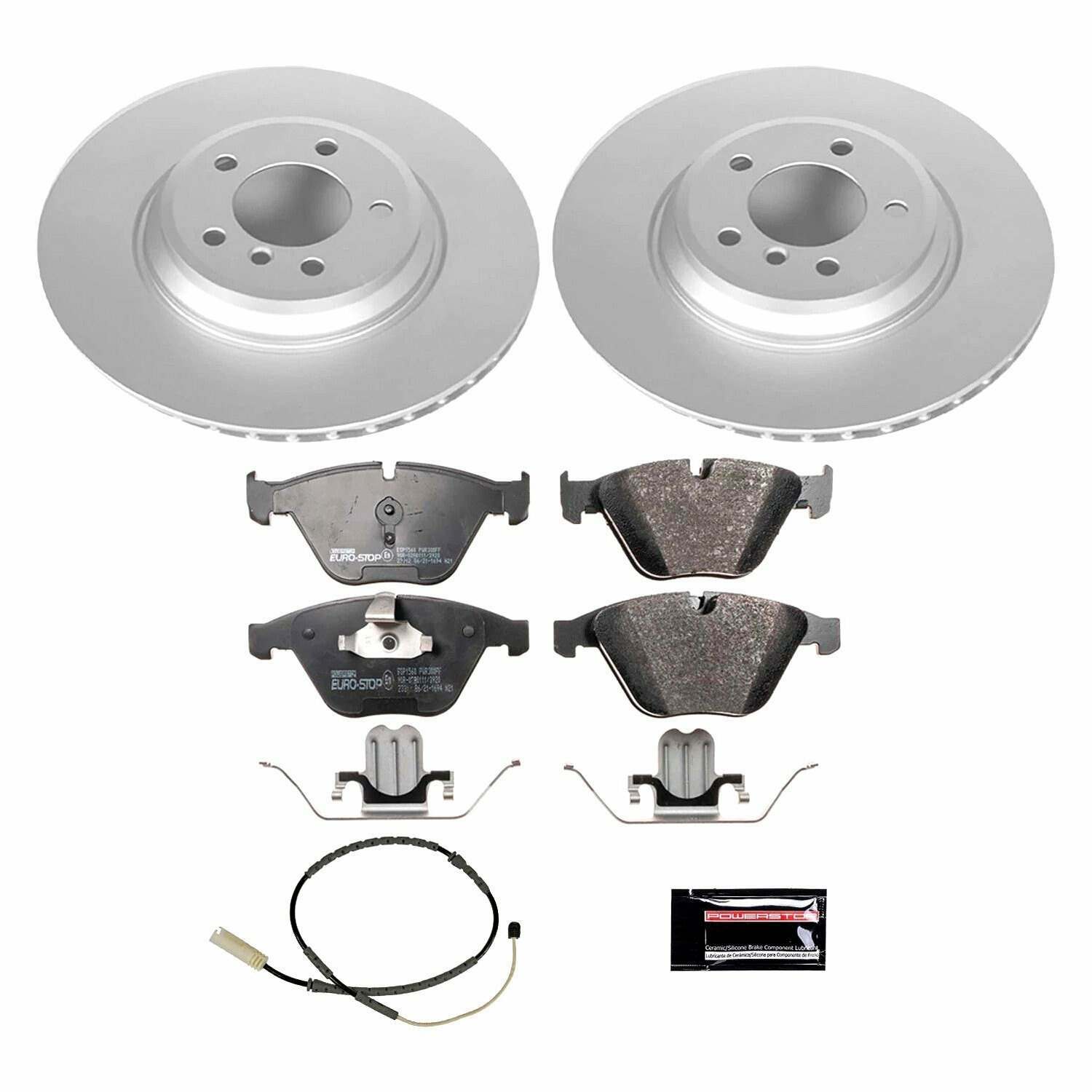 Power Stop 11-13 BMW 335i xDrive Front Euro-Stop Brake Kit - ESK6058