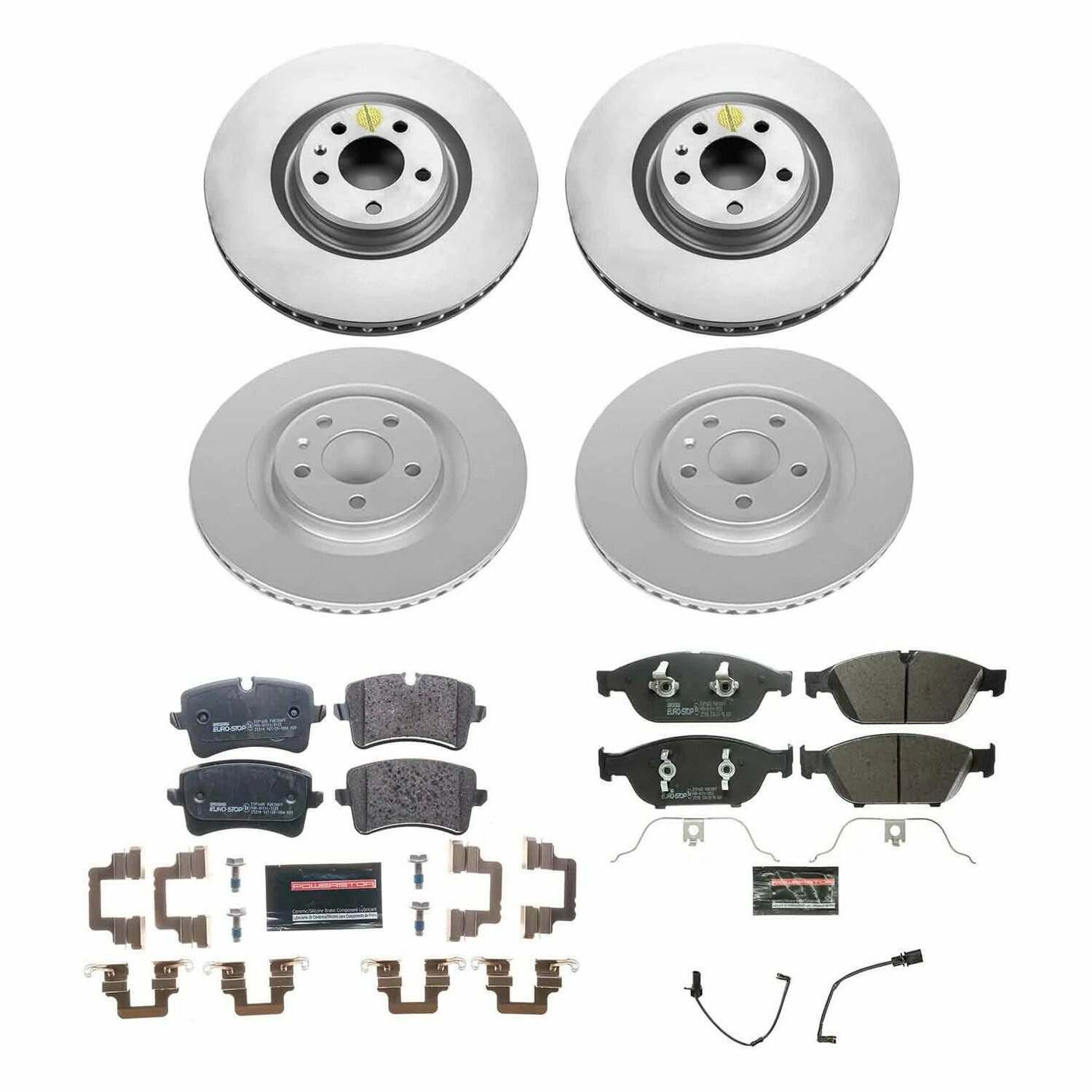 Power Stop 2012 Audi A7 Quattro Front & Rear Euro-Stop Brake Kit - ESK6132