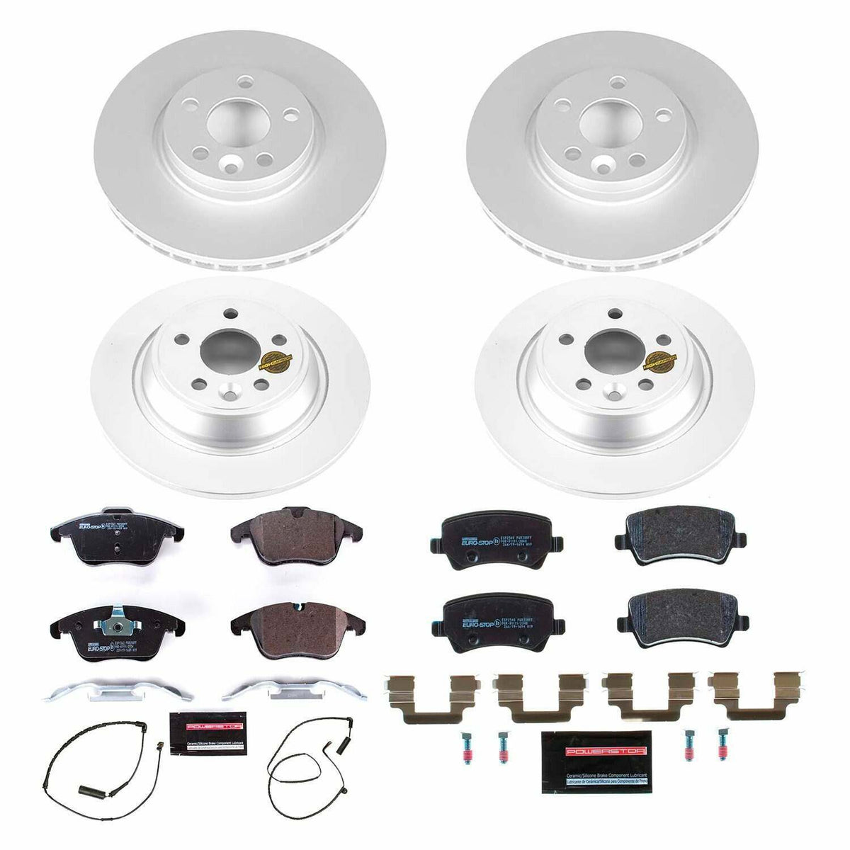 Power Stop 12-15 Land Rover Range Rover Evoque Front & Rear Eurostop Brake Kit - ESK6276