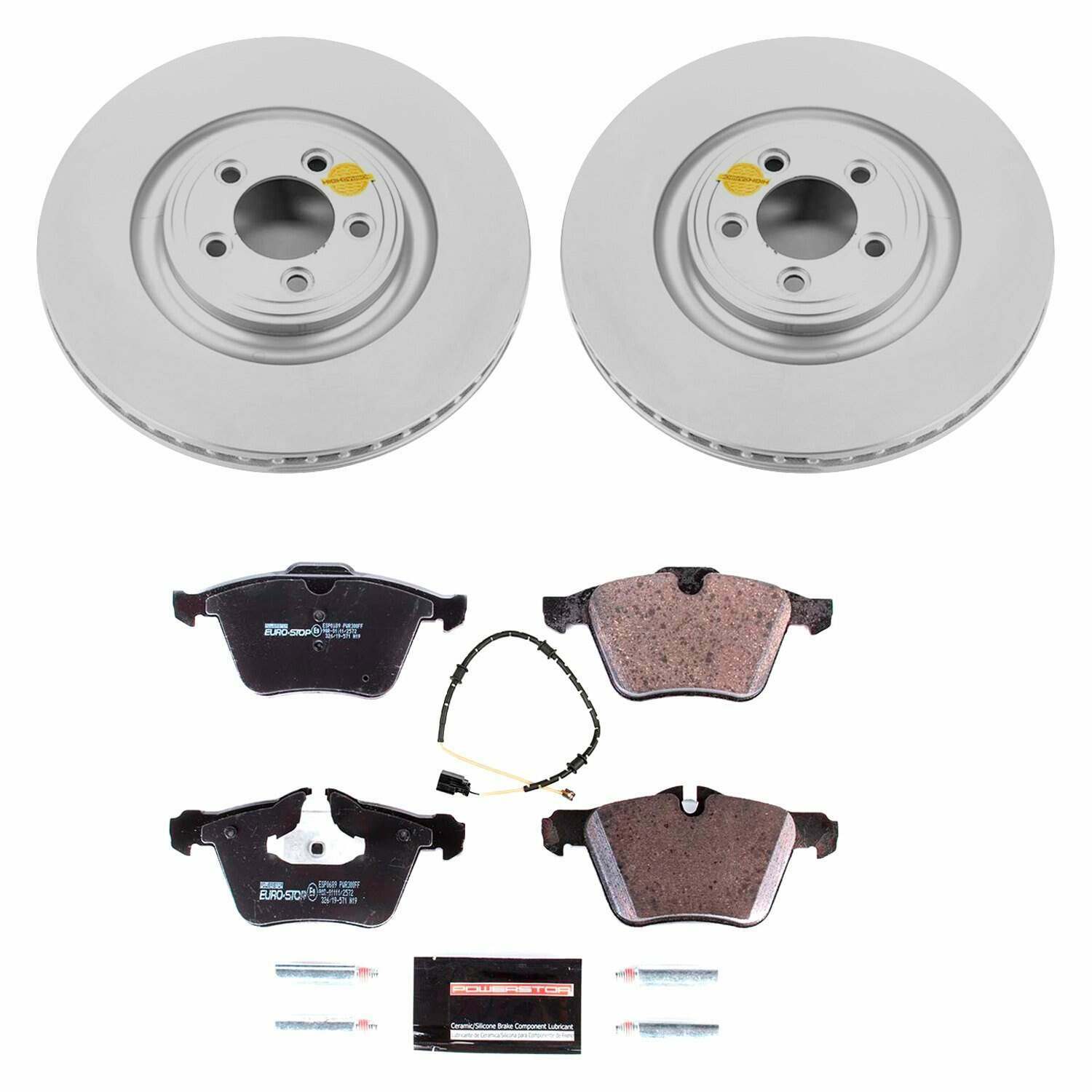 Power Stop 10-15 Jaguar XF Front Euro-Stop Brake Kit - ESK6282