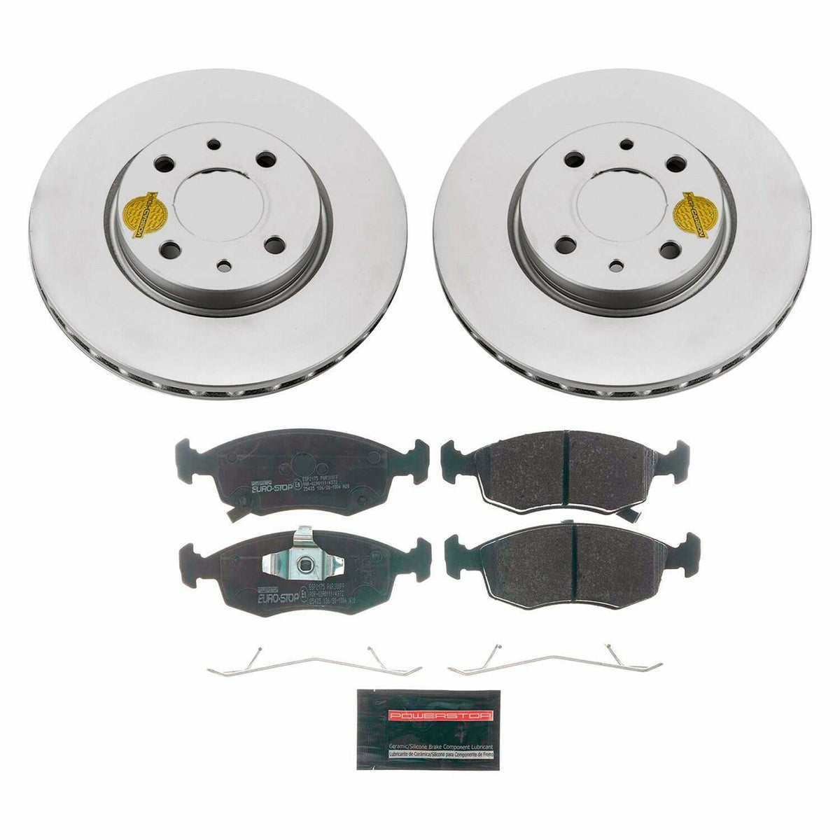Power Stop 12-18 Fiat 500 Front Euro-Stop Brake Kit - ESK6290