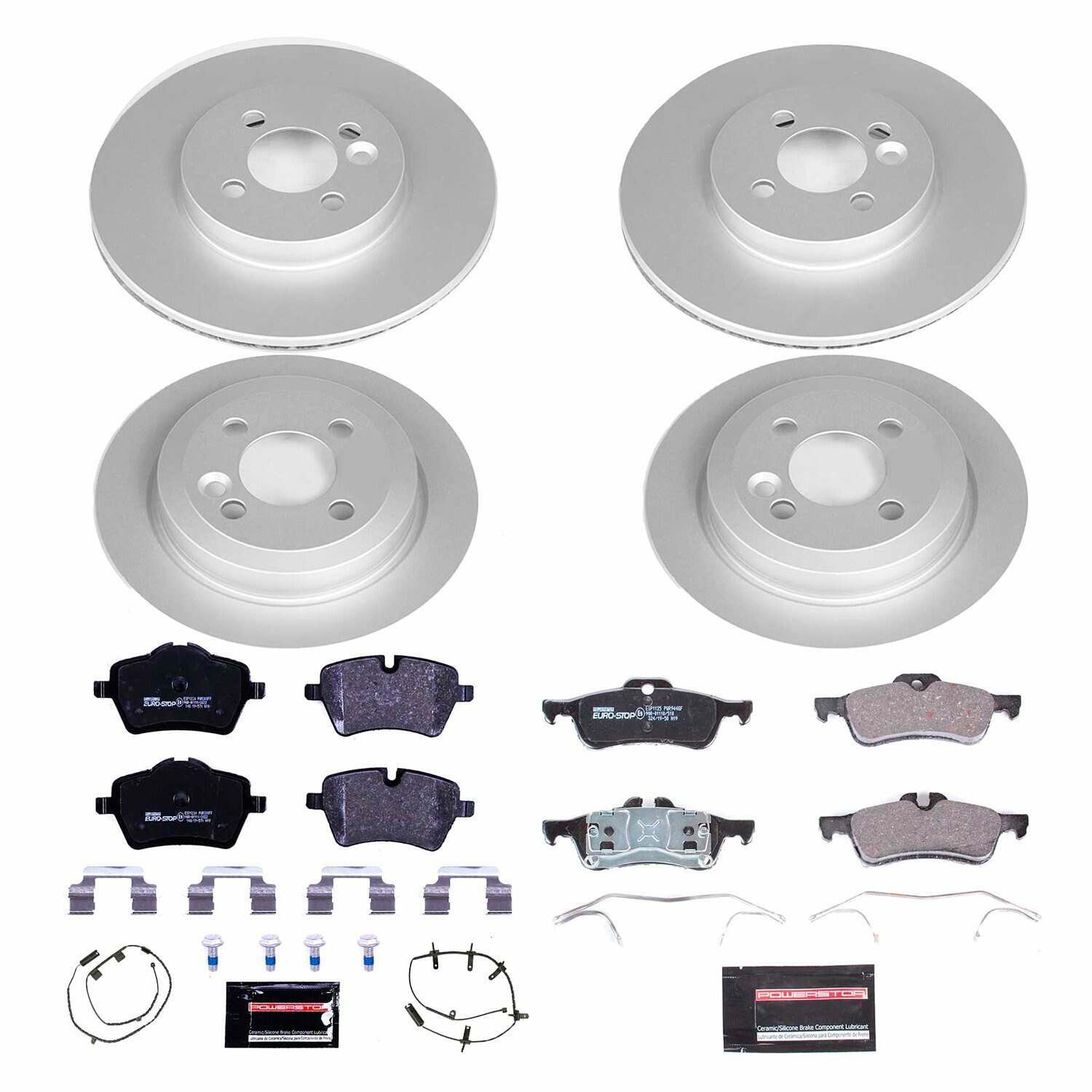 Power Stop 07-08 Mini Cooper Front & Rear Euro-Stop Brake Kit - ESK6299