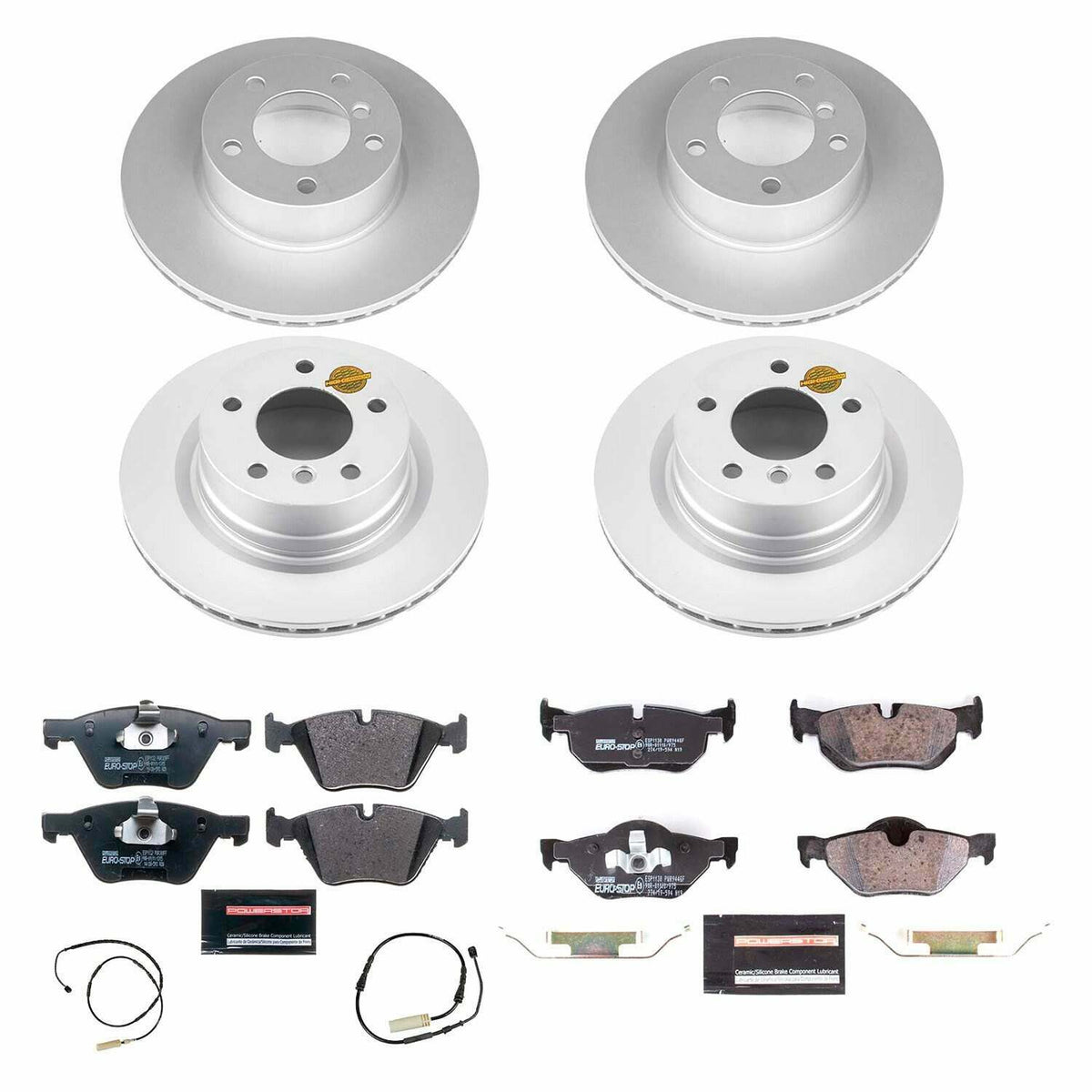 Power Stop 10-13 BMW 128i Front & Rear Euro-Stop Brake Kit - ESK6347
