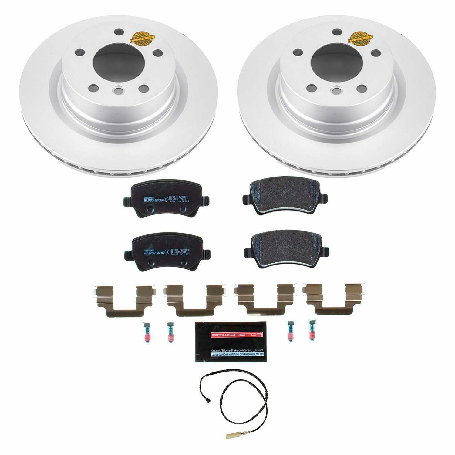 Power Stop 10-13 BMW 128i Rear Euro-Stop Brake Kit - ESK6348
