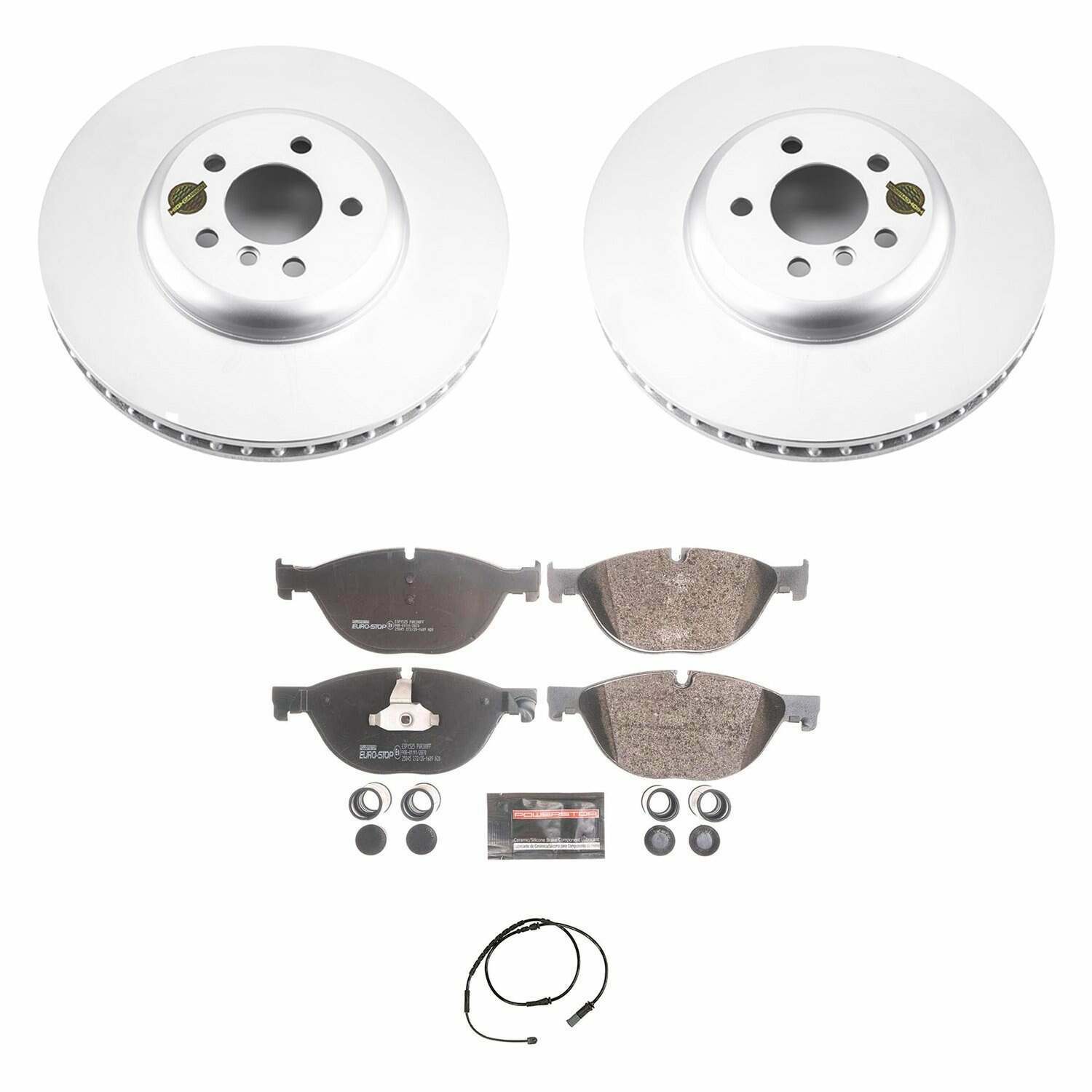 Power Stop 10-15 BMW 550i GT Front Euro-Stop Brake Kit - ESK6414