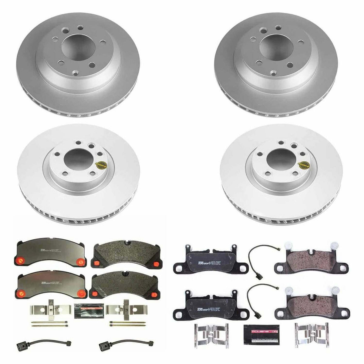 Power Stop 11-12 Porsche Cayenne Front & Rear Euro-Stop Brake Kit - ESK6650