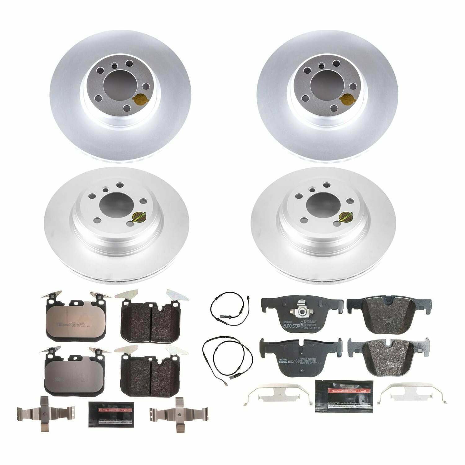 Power Stop 2016 BMW 328i xDrive Front & Rear Euro-Stop Brake Kit - ESK6654
