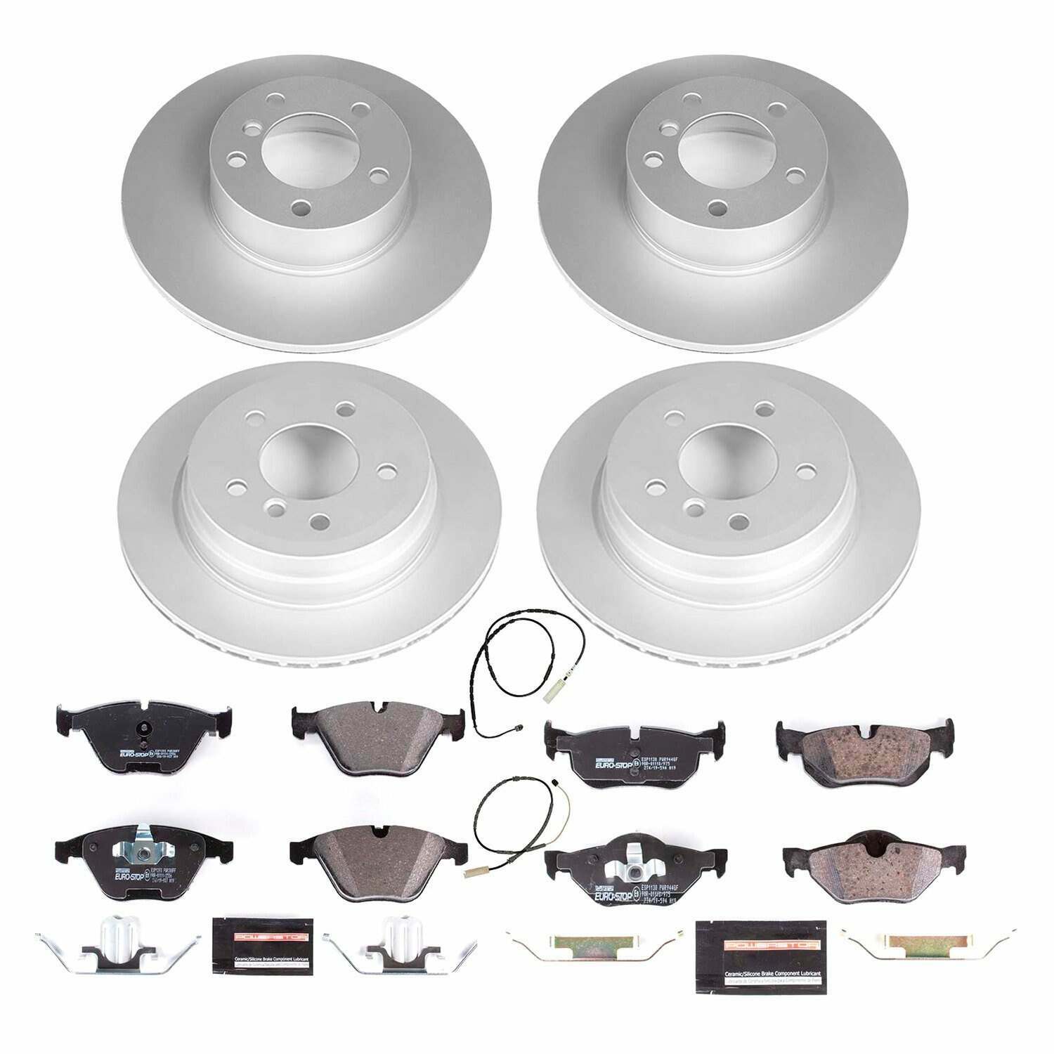 Power Stop 13-15 BMW X1 Front & Rear Euro-Stop Brake Kit - ESK7025