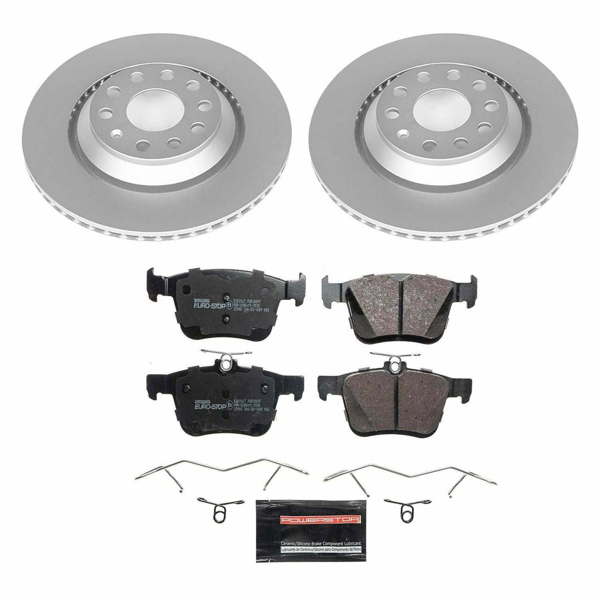 Power Stop 2019 Audi A3 Quattro Rear Euro-Stop Brake Kit - ESK7084