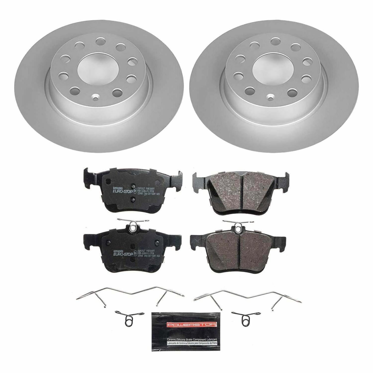 Power Stop 15-20 Audi A3 Rear Euro-Stop Brake Kit - ESK7093