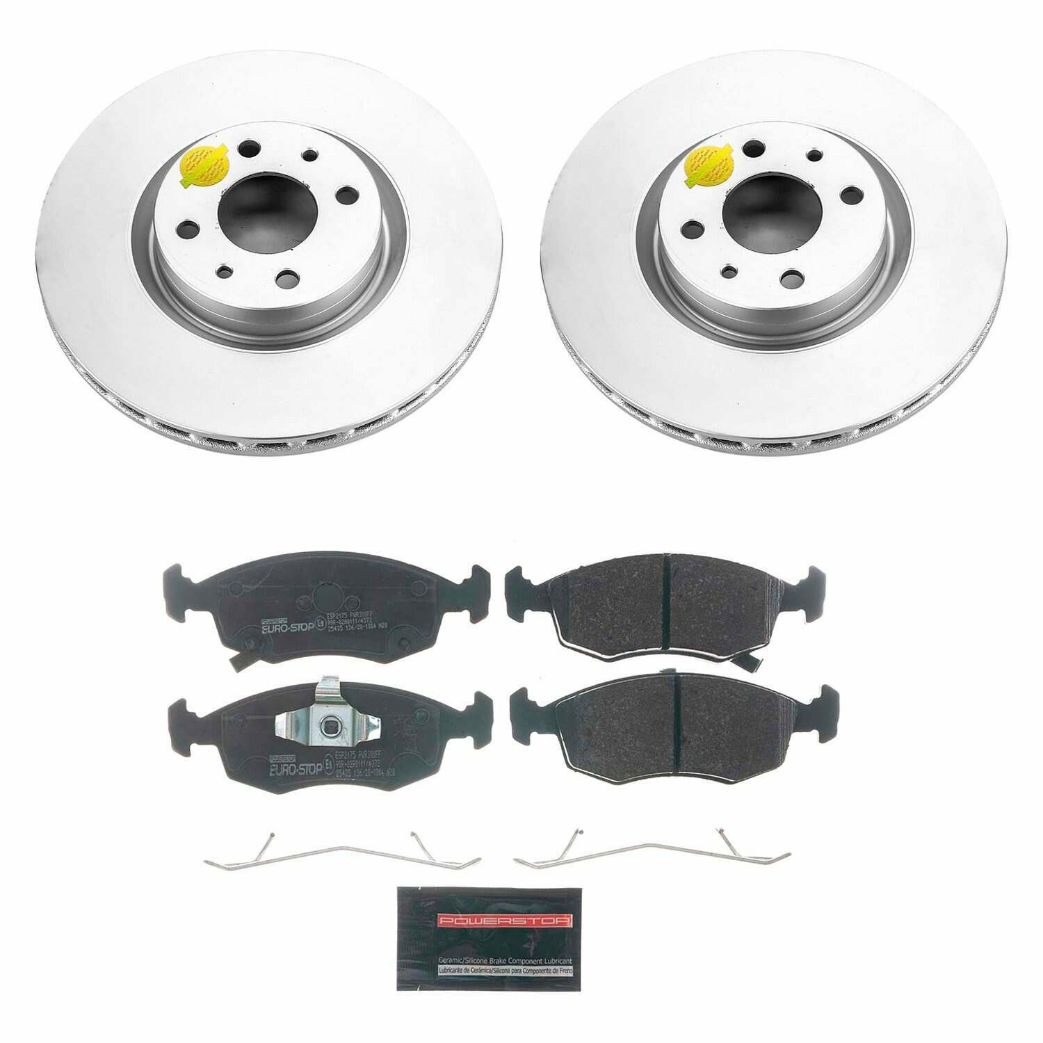 Power Stop 13-18 Fiat 500 Front Euro-Stop Brake Kit - ESK7168