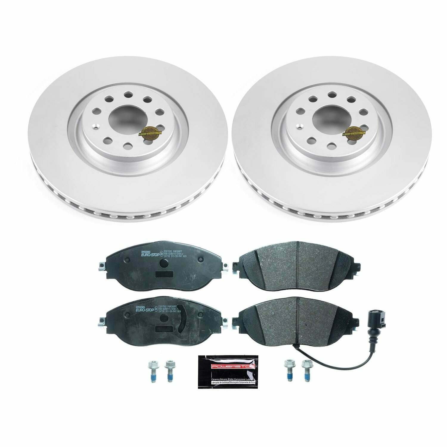 Power Stop 2019 Audi A3 Quattro Front Euro-Stop Brake Kit - ESK7175