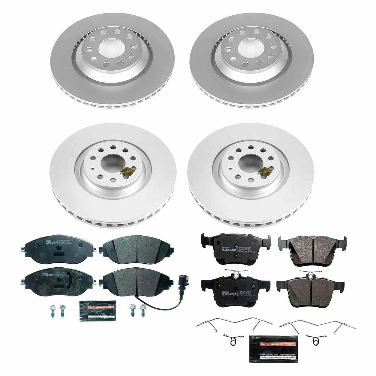 Power Stop 2019 Audi A3 Quattro Front & Rear Euro-Stop Brake Kit - ESK7253