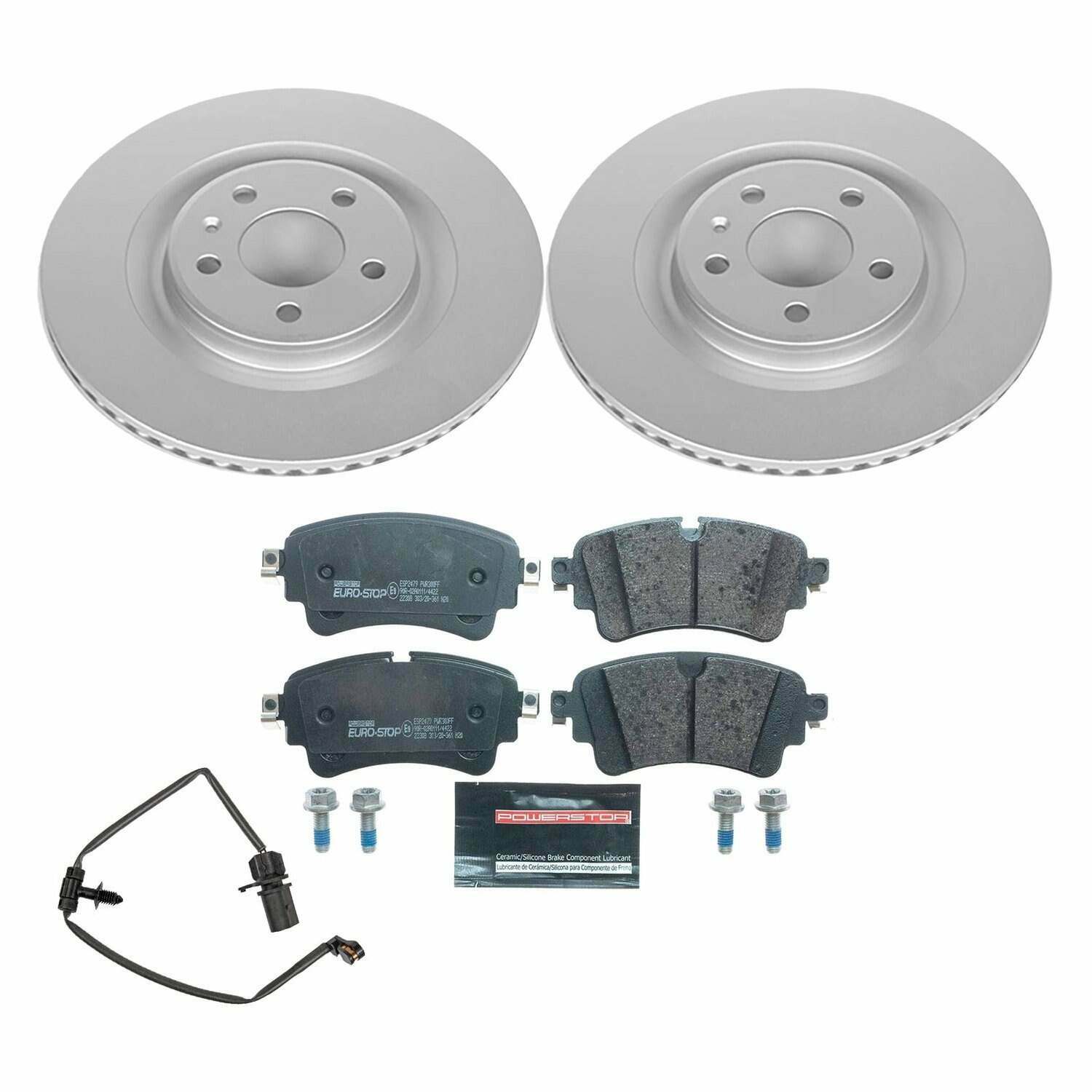 Power Stop 17-19 Audi A4 Rear Euro-Stop Brake Kit - ESK7431