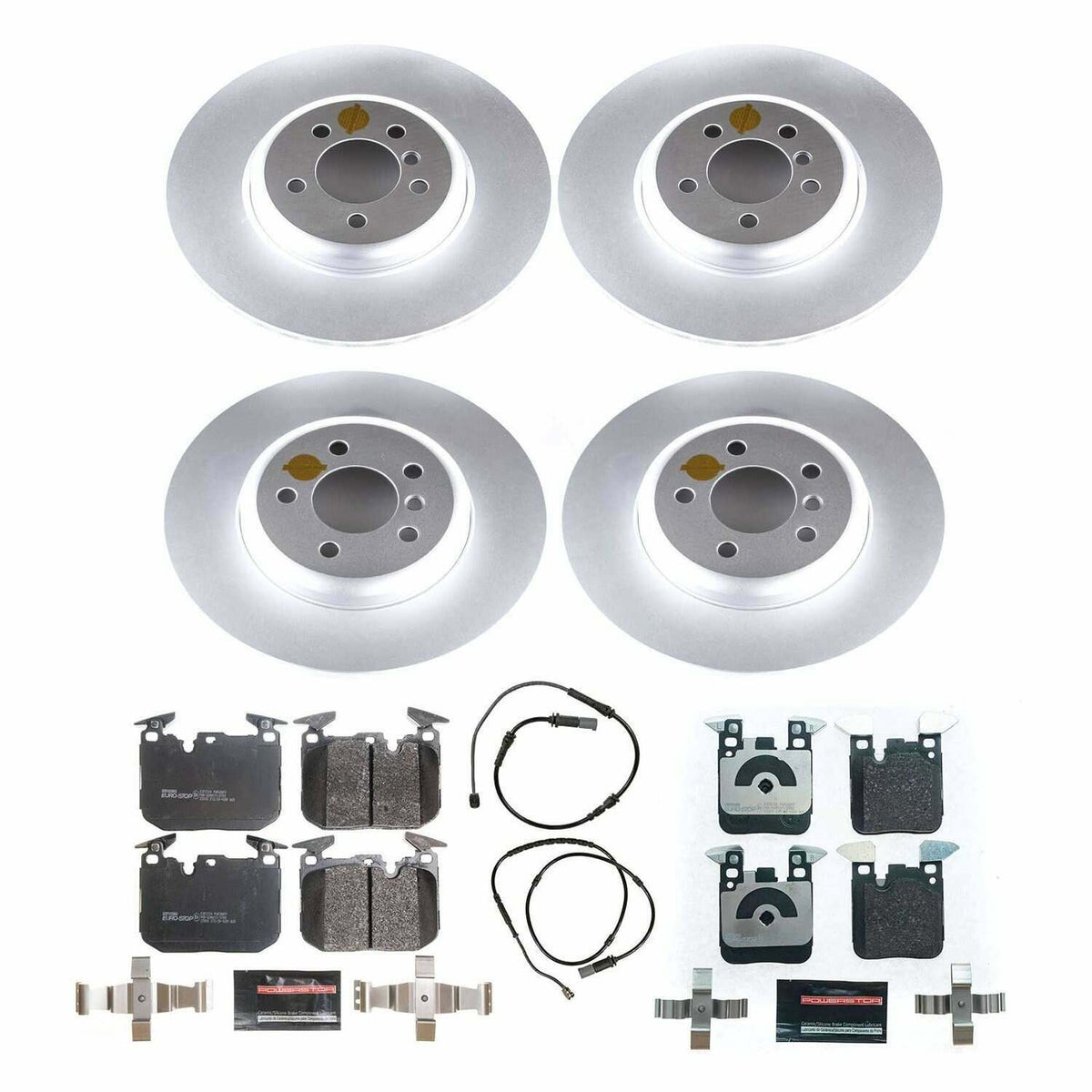 Power Stop 12-15 BMW 335i Front & Rear Euro-Stop Brake Kit - ESK7436
