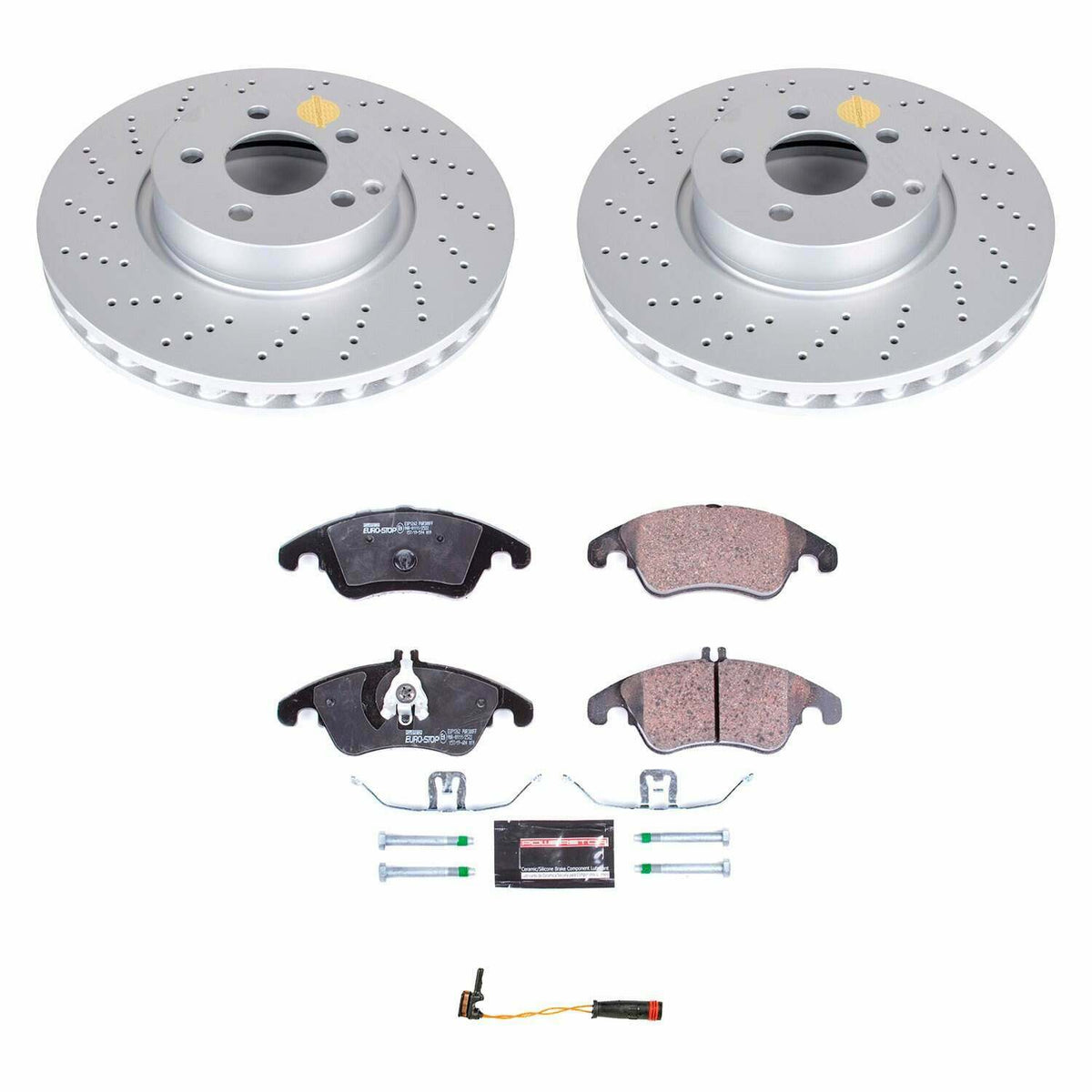 Power Stop 2014 Mercedes-Benz C300 Front Euro-Stop Brake Kit - ESK7496